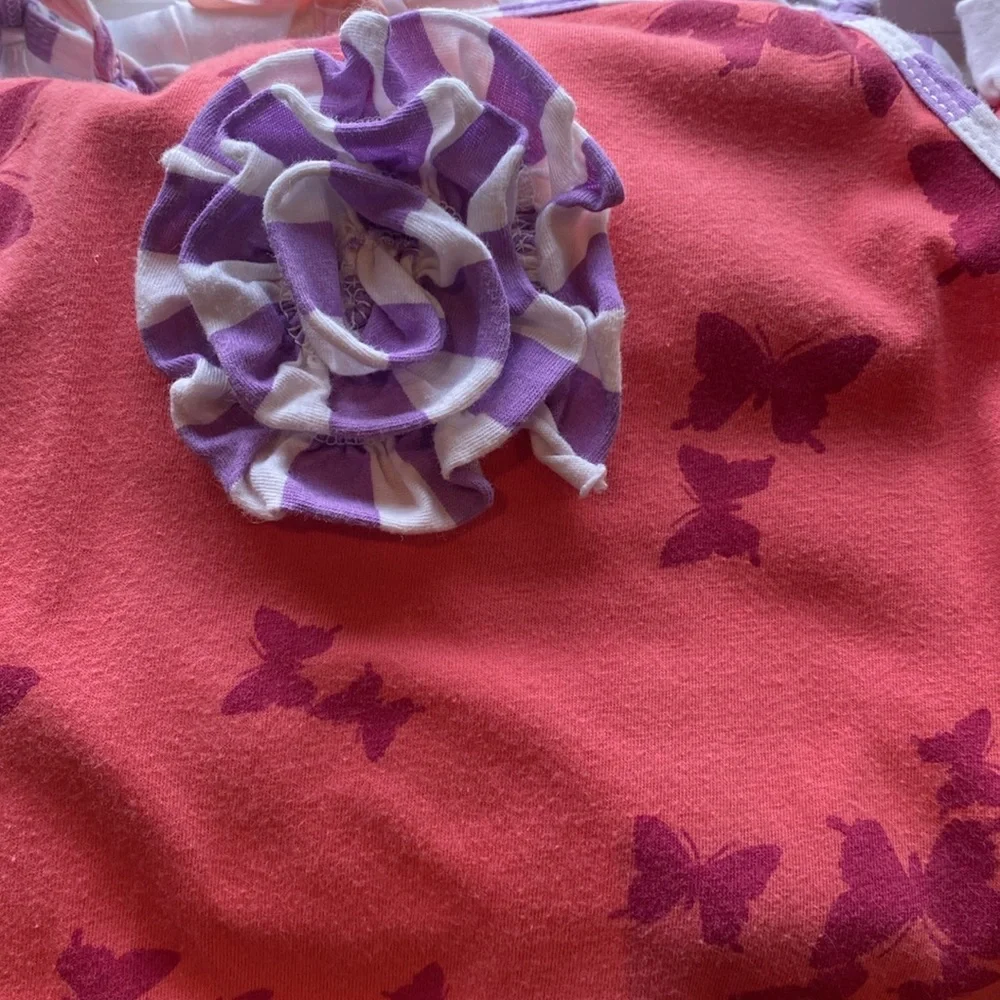 Beautiful coral ruffle dress for girls size 8 - Picture 4 of 4